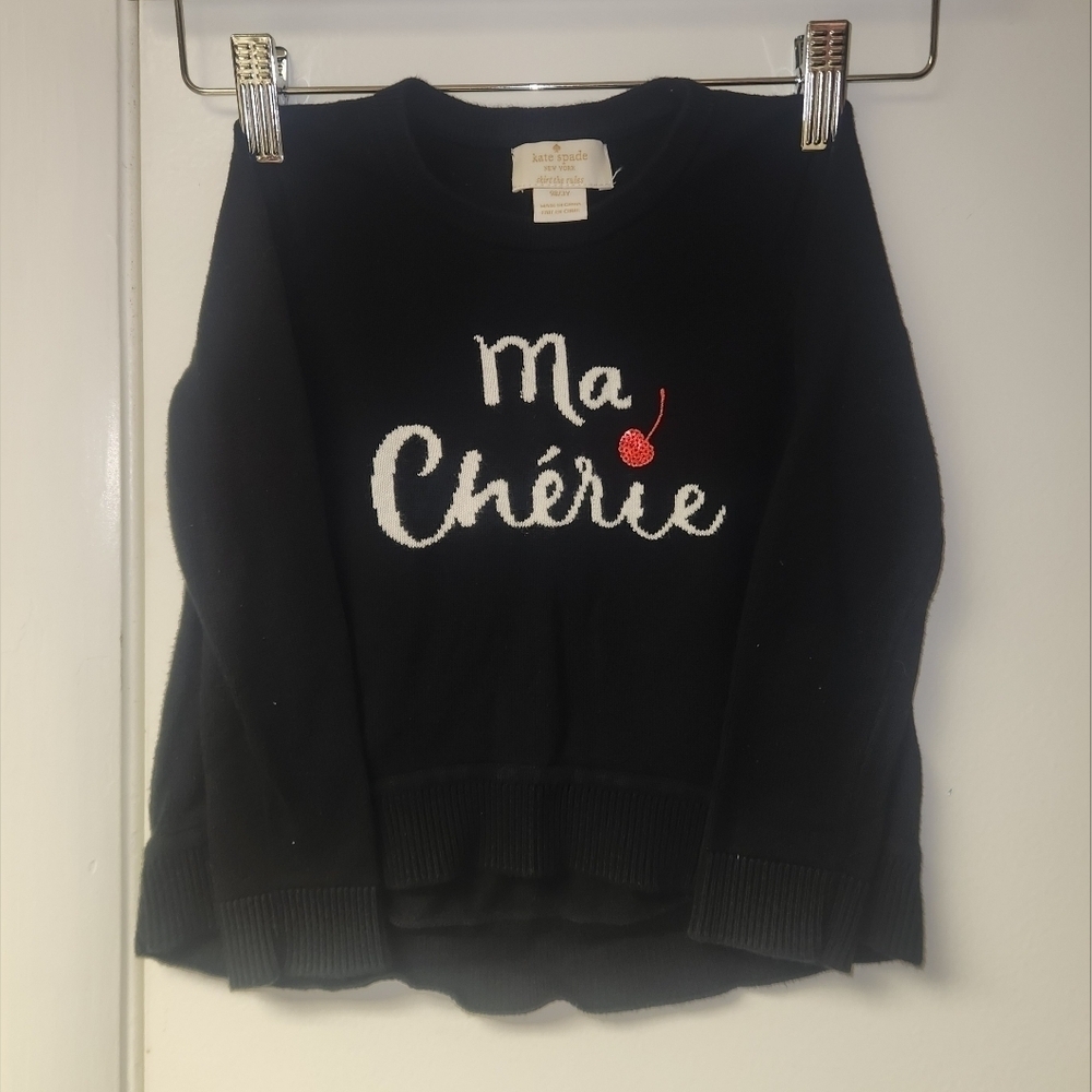 Kate Spade New York Ma Chérie Toddler Black Sweater Sizes 3Y - Picture 3 of 14
